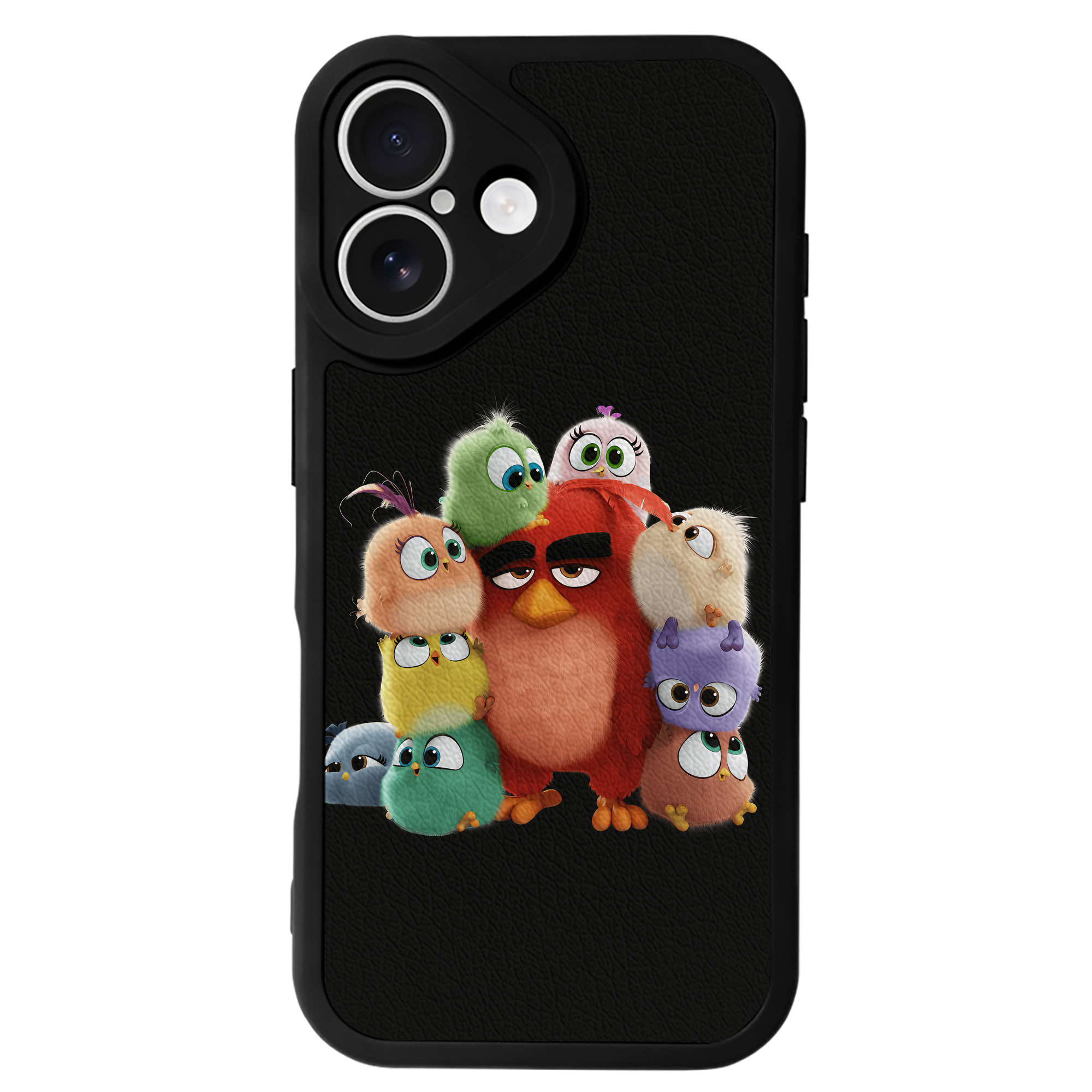（画像用） Angry Birds アングリーバード 【iPhone 16シリーズ対応】シリコンスマホケース（レザー調） 材質：シリコン